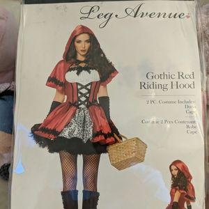 Gothic Red Riding Hood Halloween Costume Used